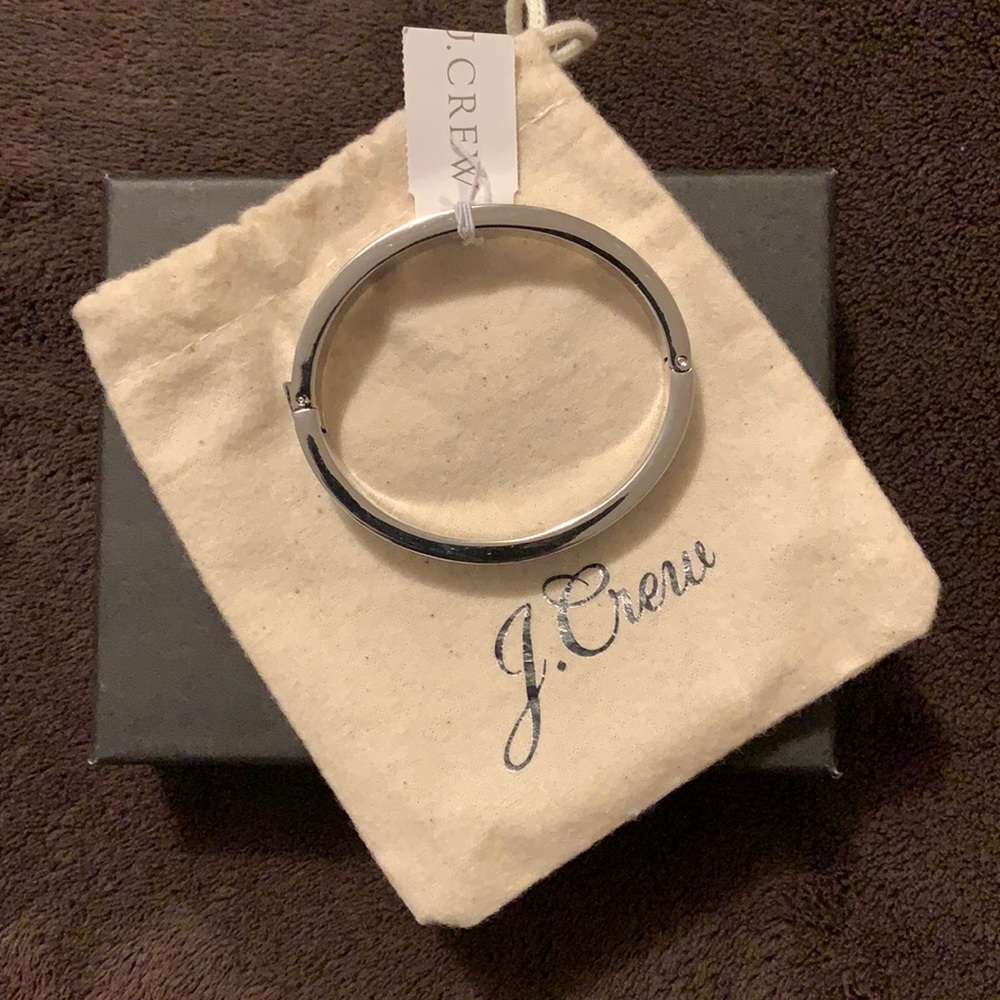 J. Crew metallic silver bracelet